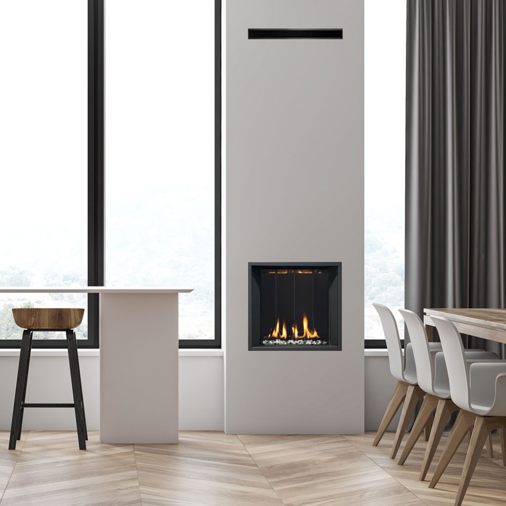 SOLAS ONE6 Slim-Line Built-In with Integrated Cool Zone Gas Fireplace
