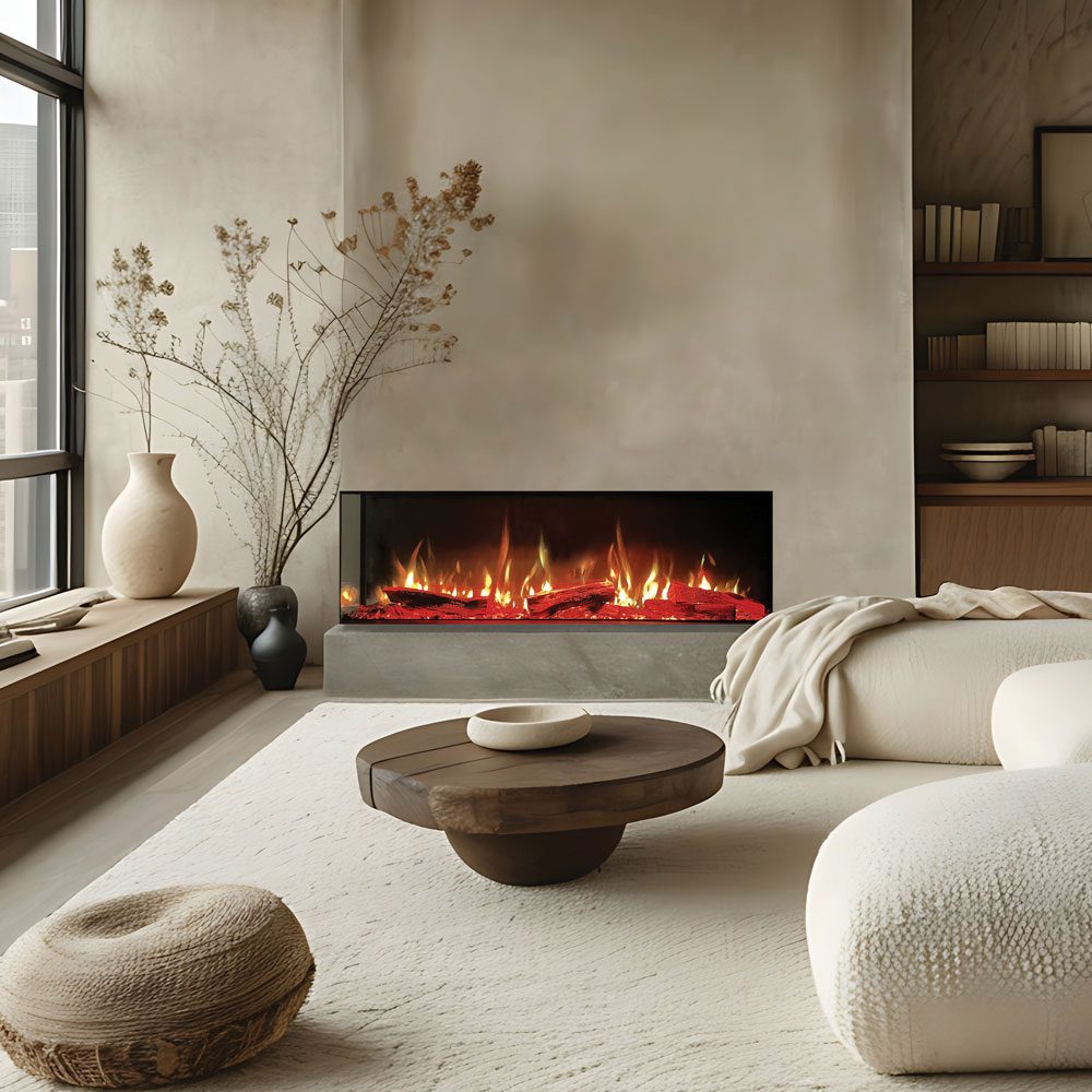 SOLAS FORTY8 Electric Slim-Line Built-In Fireplace