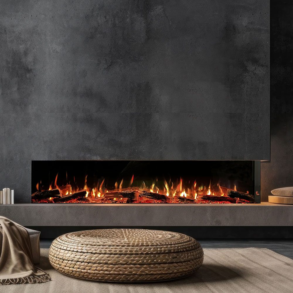 SOLAS SEVENTY2 Electric Slim-Line Built-In Fireplace