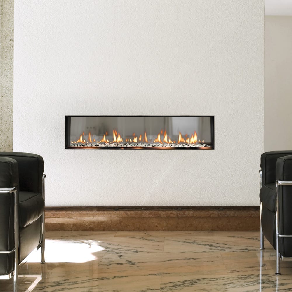 SOLAS FORTY8 See-Thru Slim-Line Built-In Gas Fireplace