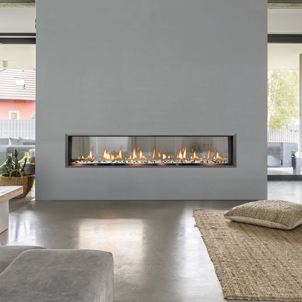 SOLAS SIXTY0 See-Thru Slim-Line Built-In Gas Fireplace