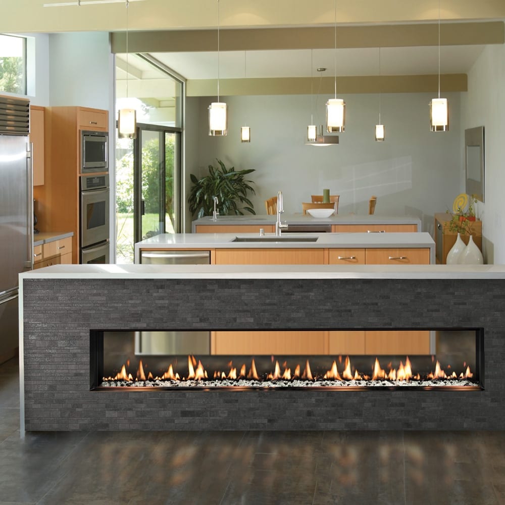 SOLAS SEVENTY2 See-Thru Slim-Line Built-In Gas Fireplace